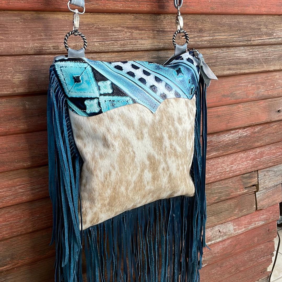 Shania - Dapple w/ Glacier Park Navajo-Shania-Western-Cowhide-Bags-Handmade-Products-Gifts-Dancing Cactus Designs
