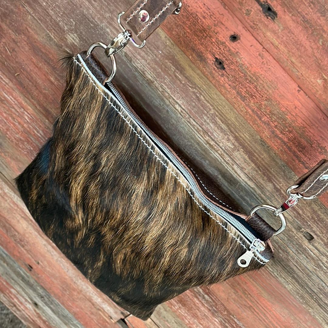 Shania - Dark Brindle w/ Blank Slate-Shania-Western-Cowhide-Bags-Handmade-Products-Gifts-Dancing Cactus Designs