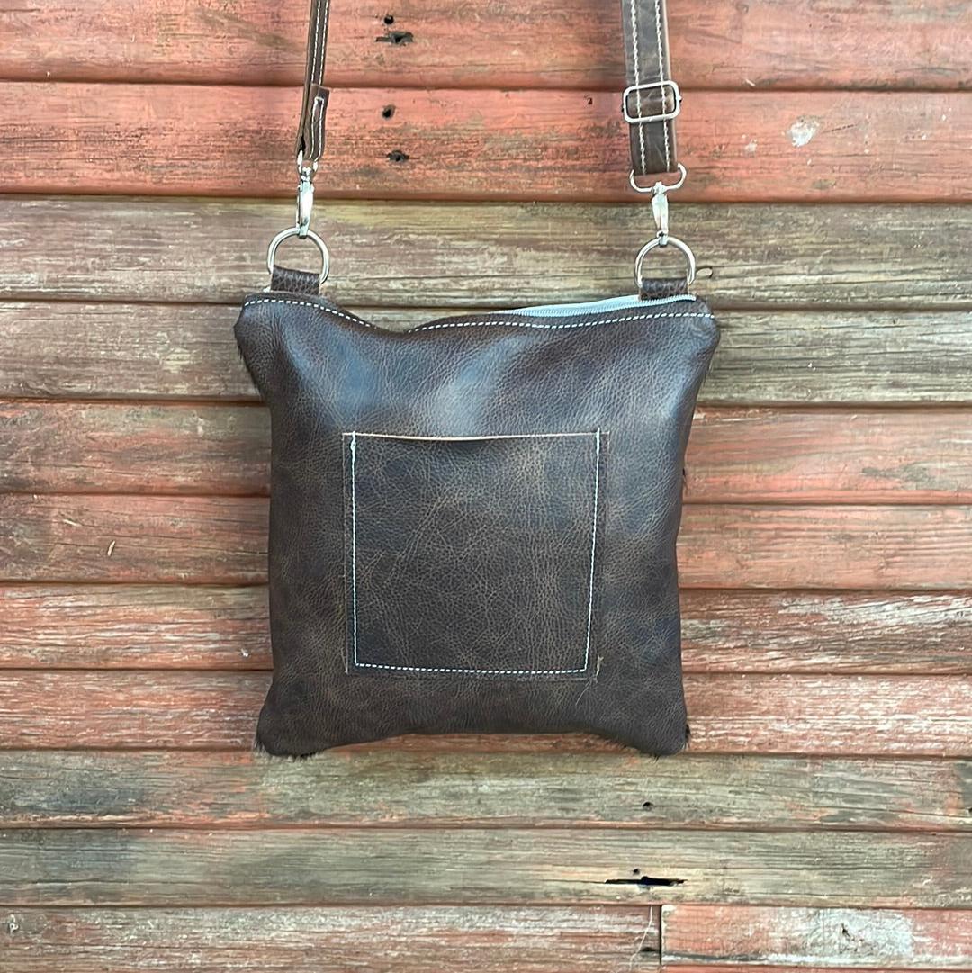 Shania - Dark Brindle w/ Blank Slate-Shania-Western-Cowhide-Bags-Handmade-Products-Gifts-Dancing Cactus Designs