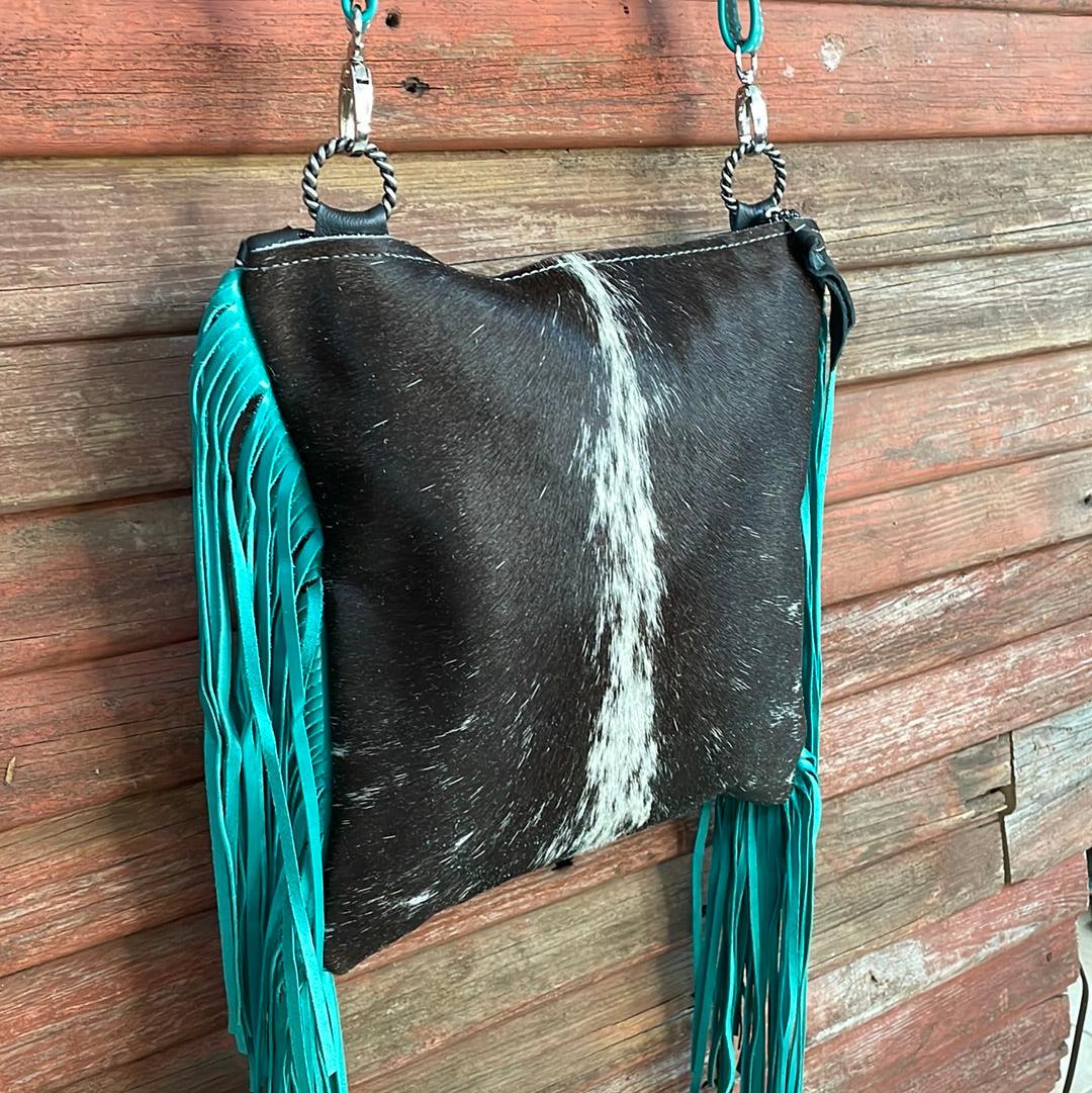 Shania - Longhorn w/ Blank Slate-Shania-Western-Cowhide-Bags-Handmade-Products-Gifts-Dancing Cactus Designs