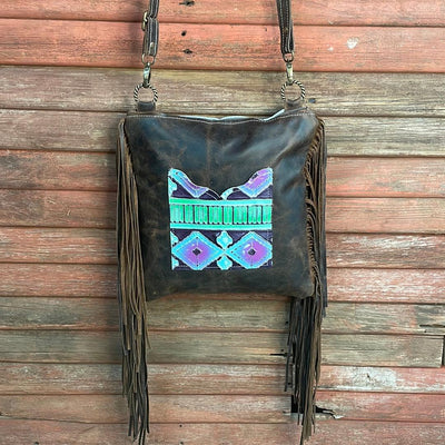 Shania - Longhorn w/ Blank Slate-Shania-Western-Cowhide-Bags-Handmade-Products-Gifts-Dancing Cactus Designs