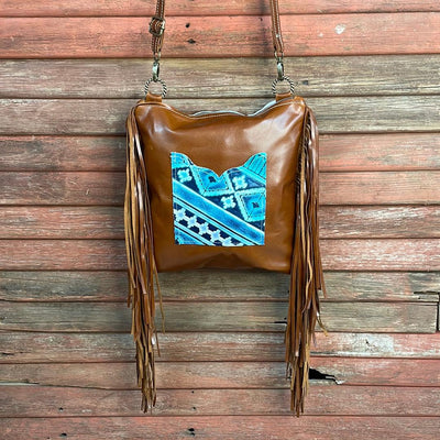 Shania - Longhorn w/ Blank Slate-Shania-Western-Cowhide-Bags-Handmade-Products-Gifts-Dancing Cactus Designs