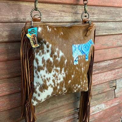 Shania - Longhorn w/ Tucson Sundown Aztec Cow-Shania-Western-Cowhide-Bags-Handmade-Products-Gifts-Dancing Cactus Designs