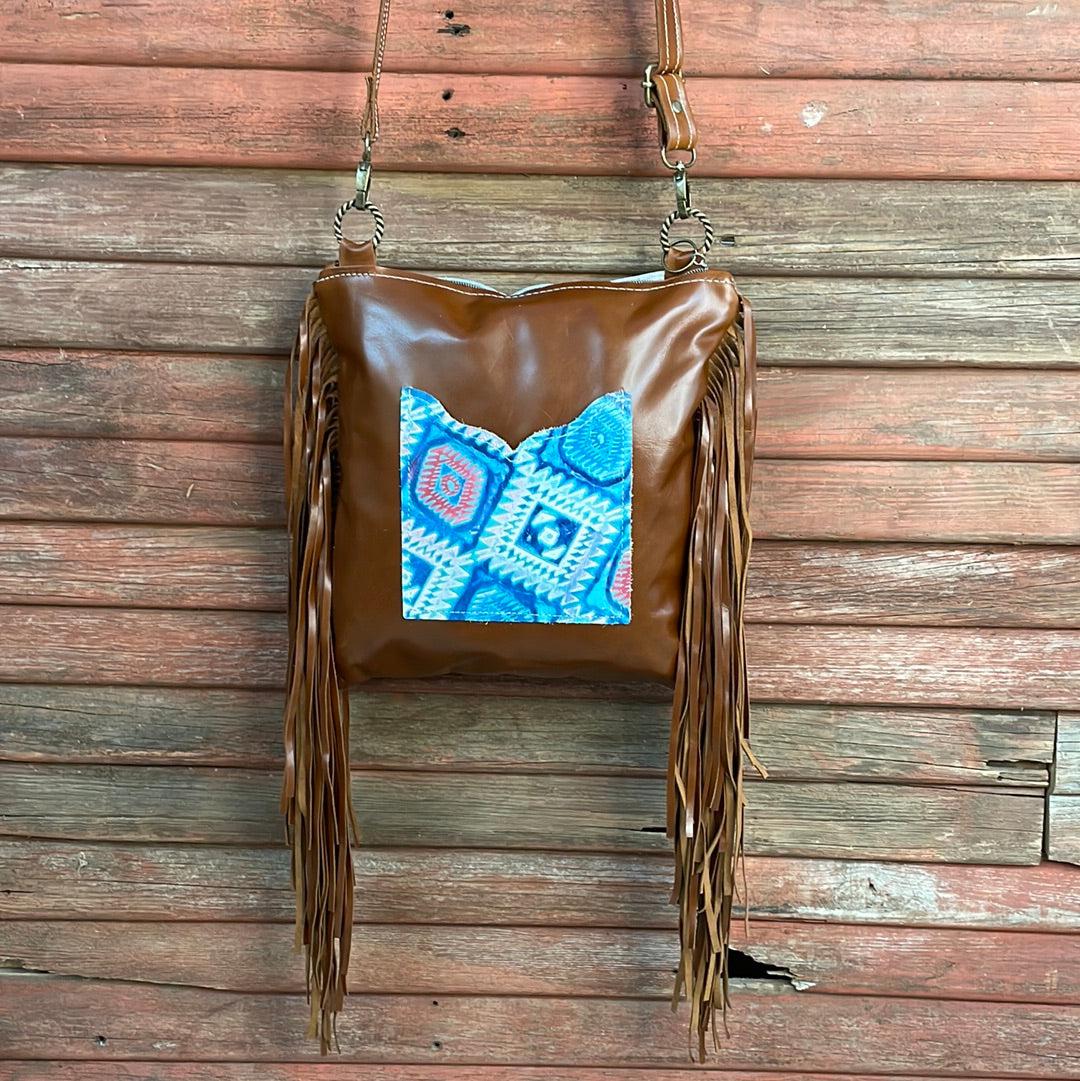 Shania - Longhorn w/ Tucson Sundown Aztec Cow-Shania-Western-Cowhide-Bags-Handmade-Products-Gifts-Dancing Cactus Designs