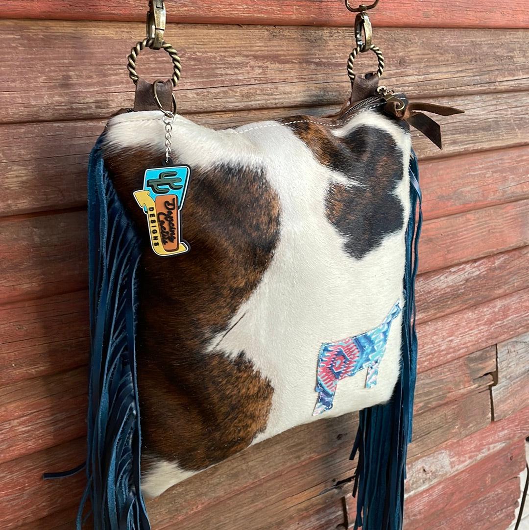 Shania - Tricolor w/ Tucson Sundown Aztec Cow-Shania-Western-Cowhide-Bags-Handmade-Products-Gifts-Dancing Cactus Designs