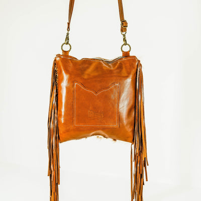 Shania (unlined) - Longhorn Hide w/ No Embossed-Shania (unlined)-Western-Cowhide-Bags-Handmade-Products-Gifts-Dancing Cactus Designs