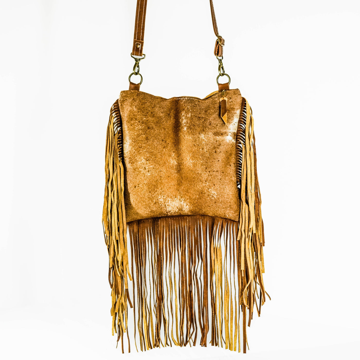 Shania (unlined) - Palomino Hide w/ No Embossed-Shania (unlined)-Western-Cowhide-Bags-Handmade-Products-Gifts-Dancing Cactus Designs