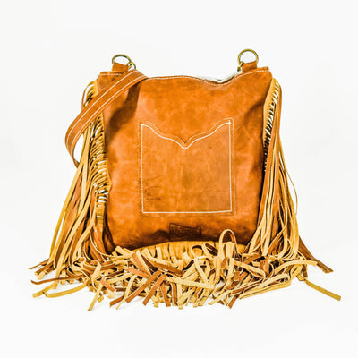 Shania (unlined) - Tricolor Hide w/ No Embossed-Shania (unlined)-Western-Cowhide-Bags-Handmade-Products-Gifts-Dancing Cactus Designs