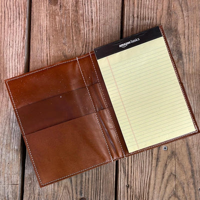 Small Notepad Cover - Black & White w/ No Embossed-Small Notepad Cover-Western-Cowhide-Bags-Handmade-Products-Gifts-Dancing Cactus Designs