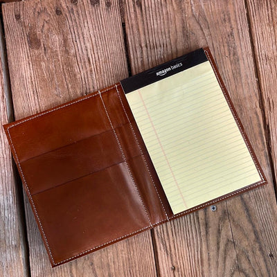 Small Notepad Cover - Black & White w/ No Embossed-Small Notepad Cover-Western-Cowhide-Bags-Handmade-Products-Gifts-Dancing Cactus Designs