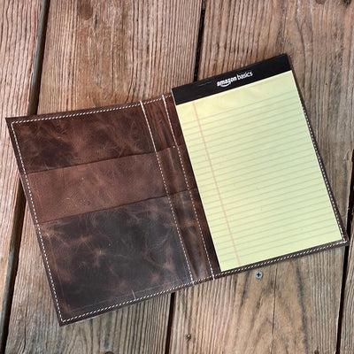Small Notepad Cover - Black & White w/ No Embossed-Small Notepad Cover-Western-Cowhide-Bags-Handmade-Products-Gifts-Dancing Cactus Designs