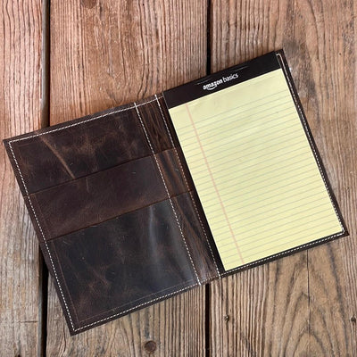 Small Notepad Cover - Black & White w/ No Embossed-Small Notepad Cover-Western-Cowhide-Bags-Handmade-Products-Gifts-Dancing Cactus Designs