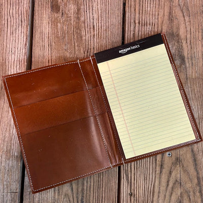 Small Notepad Cover - Black & White w/ No Embossed-Small Notepad Cover-Western-Cowhide-Bags-Handmade-Products-Gifts-Dancing Cactus Designs