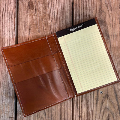 Small Notepad Cover - Black & White w/ No Embossed-Small Notepad Cover-Western-Cowhide-Bags-Handmade-Products-Gifts-Dancing Cactus Designs