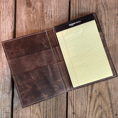 Small Notepad Cover - Black & White w/ No Embossed-Small Notepad Cover-Western-Cowhide-Bags-Handmade-Products-Gifts-Dancing Cactus Designs