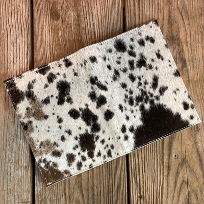 Small Notepad Cover - Black & White w/ No Embossed-Small Notepad Cover-Western-Cowhide-Bags-Handmade-Products-Gifts-Dancing Cactus Designs