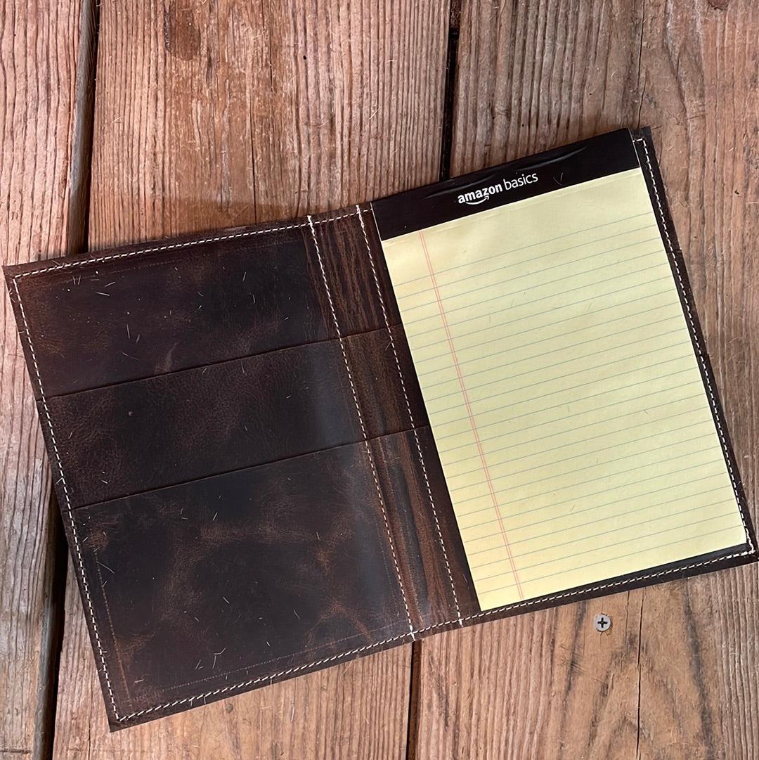 Small Notepad Cover - Dapple w/ No Embossed-Small Notepad Cover-Western-Cowhide-Bags-Handmade-Products-Gifts-Dancing Cactus Designs