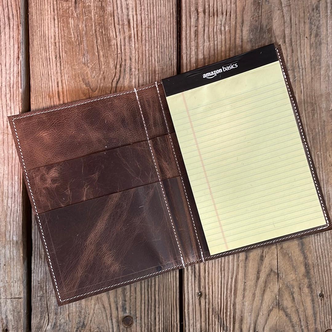 Small Notepad Cover - Dapple w/ No Embossed-Small Notepad Cover-Western-Cowhide-Bags-Handmade-Products-Gifts-Dancing Cactus Designs
