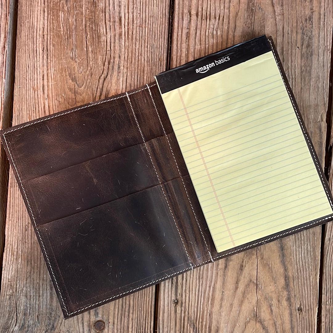 Small Notepad Cover - Dapple w/ No Embossed-Small Notepad Cover-Western-Cowhide-Bags-Handmade-Products-Gifts-Dancing Cactus Designs
