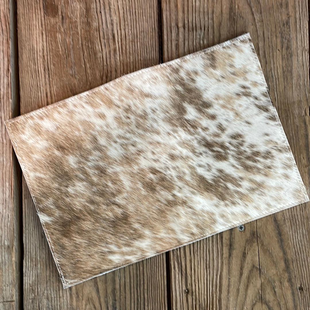 Small Notepad Cover - Dapple w/ No Embossed-Small Notepad Cover-Western-Cowhide-Bags-Handmade-Products-Gifts-Dancing Cactus Designs