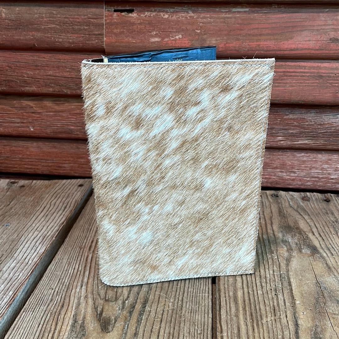 Small Notepad Cover - Dapple w/ No Embossed-Small Notepad Cover-Western-Cowhide-Bags-Handmade-Products-Gifts-Dancing Cactus Designs