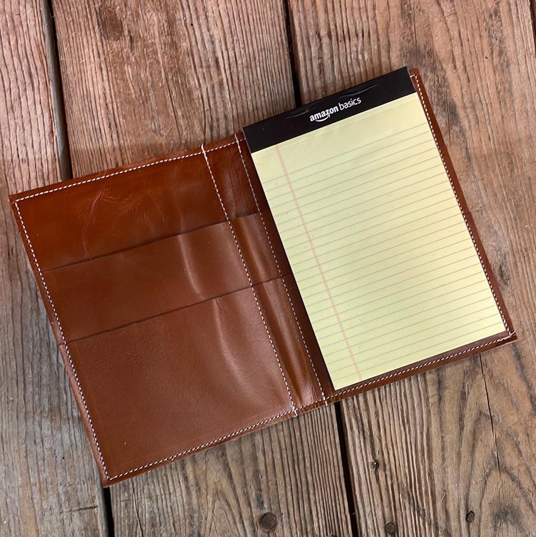 Small Notepad Cover - Longhorn w/ No Embossed-Small Notepad Cover-Western-Cowhide-Bags-Handmade-Products-Gifts-Dancing Cactus Designs