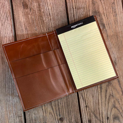Small Notepad Cover - Longhorn w/ No Embossed-Small Notepad Cover-Western-Cowhide-Bags-Handmade-Products-Gifts-Dancing Cactus Designs
