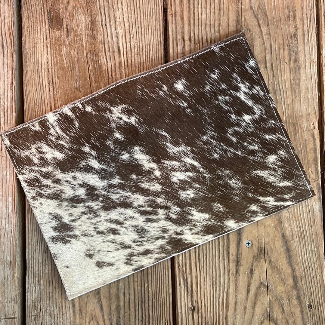 Small Notepad Cover - Longhorn w/ No Embossed-Small Notepad Cover-Western-Cowhide-Bags-Handmade-Products-Gifts-Dancing Cactus Designs