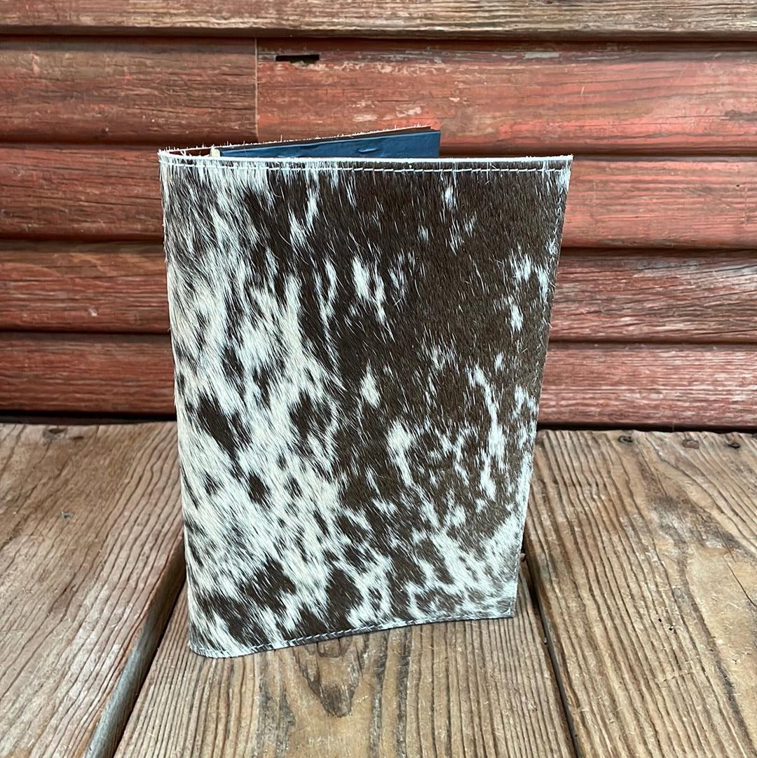 Small Notepad Cover - Longhorn w/ No Embossed-Small Notepad Cover-Western-Cowhide-Bags-Handmade-Products-Gifts-Dancing Cactus Designs