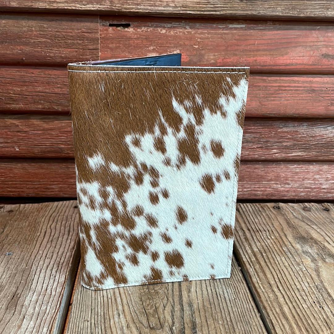 Small Notepad Cover - Longhorn w/ No Embossed-Small Notepad Cover-Western-Cowhide-Bags-Handmade-Products-Gifts-Dancing Cactus Designs