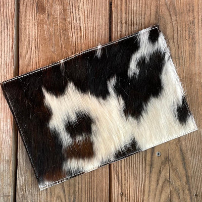 Small Notepad Cover - Tricolor w/ No Embossed-Small Notepad Cover-Western-Cowhide-Bags-Handmade-Products-Gifts-Dancing Cactus Designs