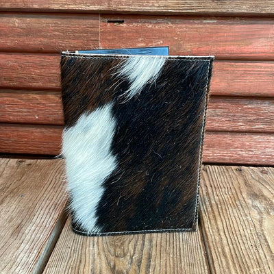 Small Notepad Cover - Tricolor w/ No Embossed-Small Notepad Cover-Western-Cowhide-Bags-Handmade-Products-Gifts-Dancing Cactus Designs