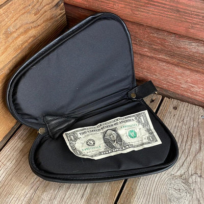 Small Pistol Case - Cowhide w/-Small Pistol Case-Western-Cowhide-Bags-Handmade-Products-Gifts-Dancing Cactus Designs
