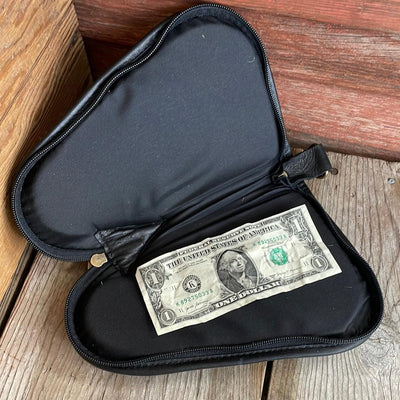 Small Pistol Case - Cowhide w/-Small Pistol Case-Western-Cowhide-Bags-Handmade-Products-Gifts-Dancing Cactus Designs