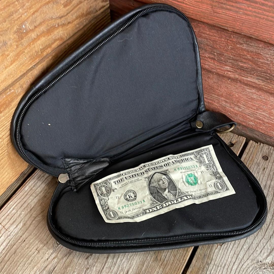 Small Pistol Case - Cowhide w/-Small Pistol Case-Western-Cowhide-Bags-Handmade-Products-Gifts-Dancing Cactus Designs