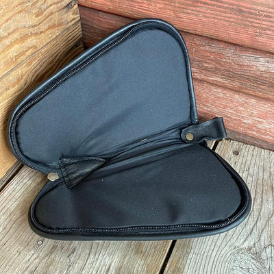 Small Pistol Case - Cowhide w/-Small Pistol Case-Western-Cowhide-Bags-Handmade-Products-Gifts-Dancing Cactus Designs