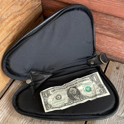 Small Pistol Case - Cowhide w/-Small Pistol Case-Western-Cowhide-Bags-Handmade-Products-Gifts-Dancing Cactus Designs