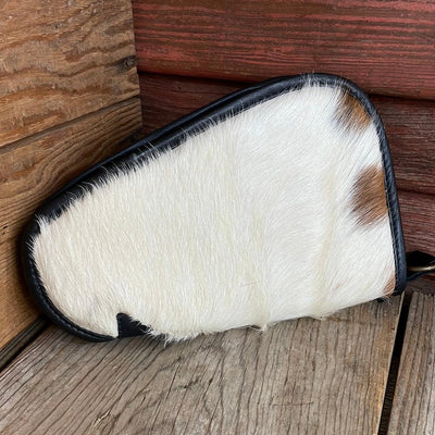 Small Pistol Case - Cowhide w/-Small Pistol Case-Western-Cowhide-Bags-Handmade-Products-Gifts-Dancing Cactus Designs