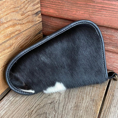 Small Pistol Case - Cowhide w/-Small Pistol Case-Western-Cowhide-Bags-Handmade-Products-Gifts-Dancing Cactus Designs