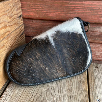 Small Pistol Case - Cowhide w/-Small Pistol Case-Western-Cowhide-Bags-Handmade-Products-Gifts-Dancing Cactus Designs