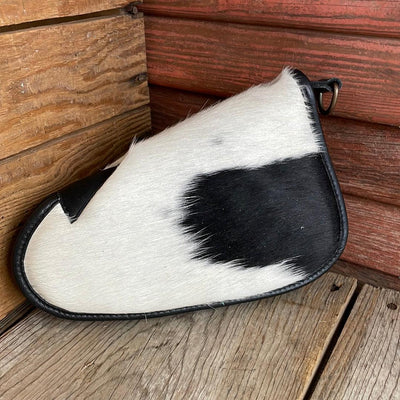 Small Pistol Case - Cowhide w/-Small Pistol Case-Western-Cowhide-Bags-Handmade-Products-Gifts-Dancing Cactus Designs