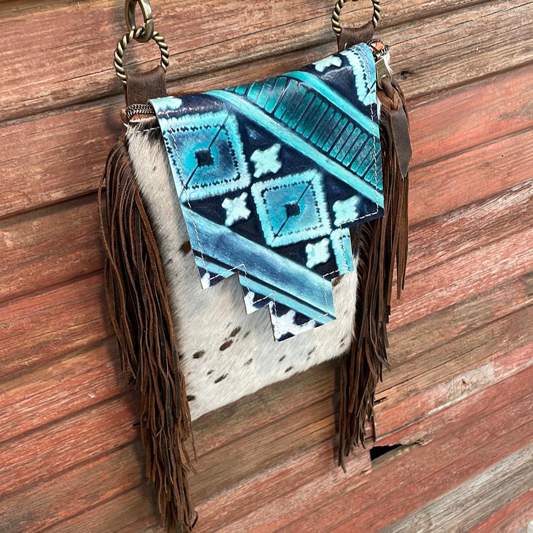 Tammy - Acid Wash w/ Glacier Park Navajo Flap-Tammy-Western-Cowhide-Bags-Handmade-Products-Gifts-Dancing Cactus Designs