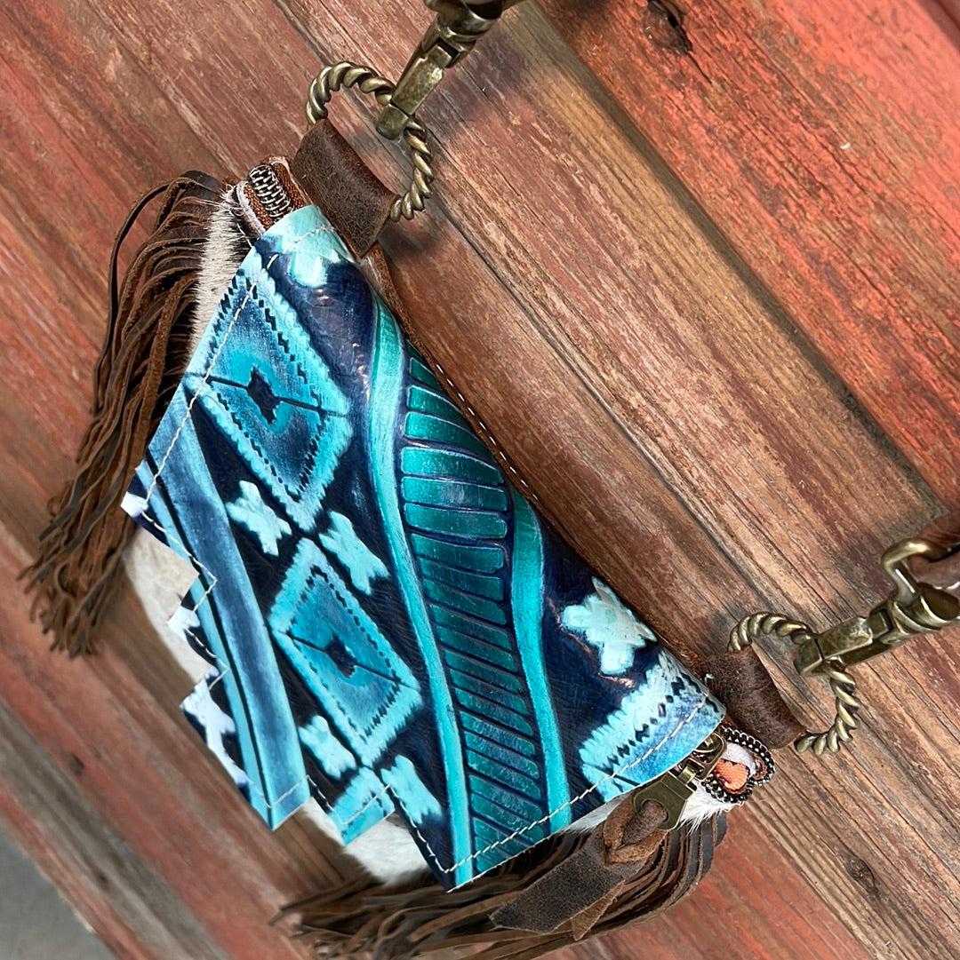 Tammy - Acid Wash w/ Glacier Park Navajo Flap-Tammy-Western-Cowhide-Bags-Handmade-Products-Gifts-Dancing Cactus Designs