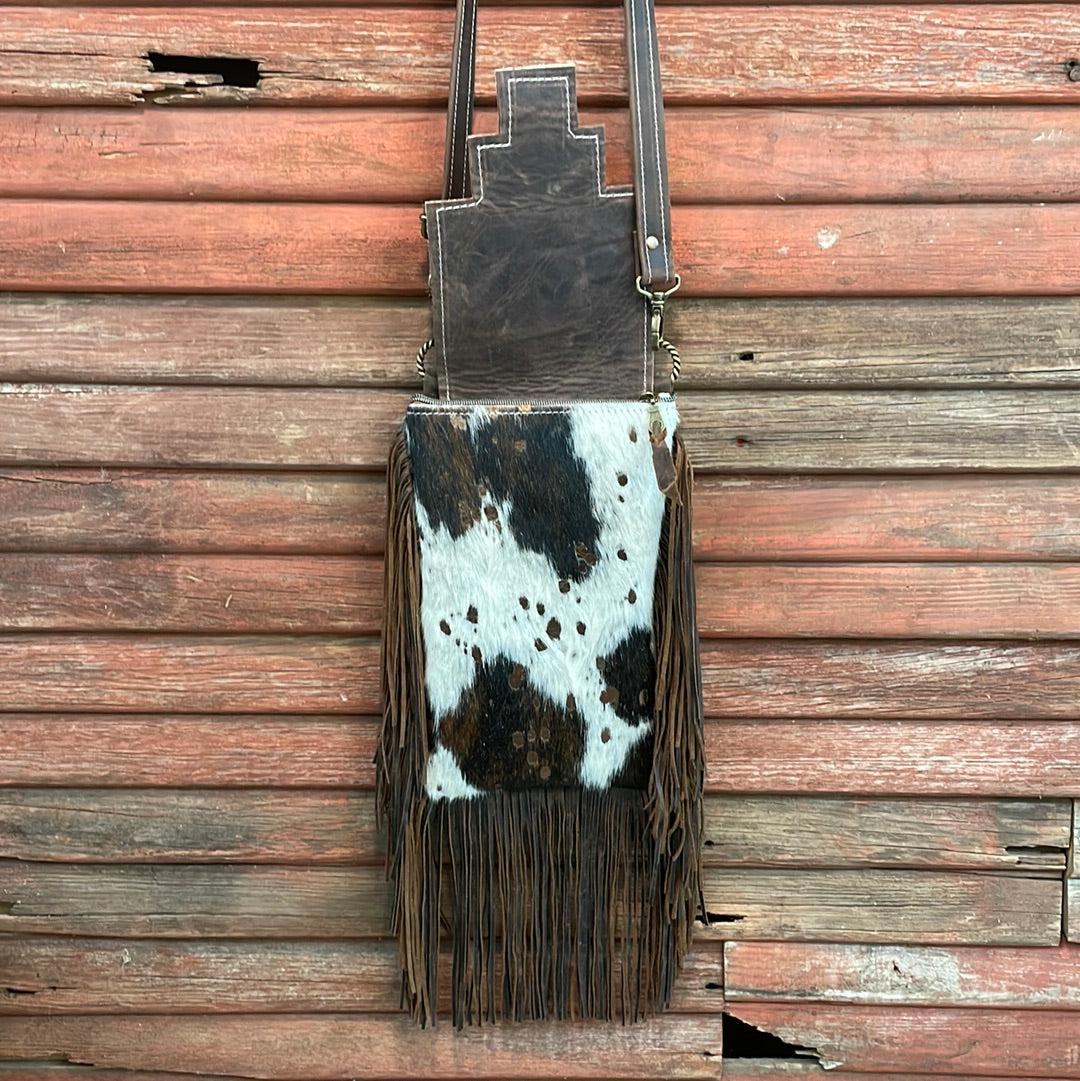 Tammy - Acid Wash w/ Turquoise Matrix Navajo Flap-Tammy-Western-Cowhide-Bags-Handmade-Products-Gifts-Dancing Cactus Designs