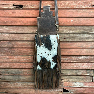 Tammy - Acid Wash w/ Turquoise Matrix Navajo Flap-Tammy-Western-Cowhide-Bags-Handmade-Products-Gifts-Dancing Cactus Designs