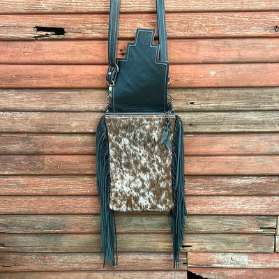 Tammy - Longhorn w/ Glacier Park Aztec Flap-Tammy-Western-Cowhide-Bags-Handmade-Products-Gifts-Dancing Cactus Designs