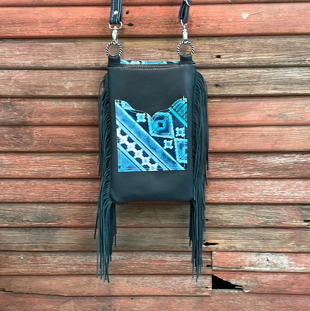Tammy - Silver Acid w/ Glacier Park Navajo Flap-Tammy-Western-Cowhide-Bags-Handmade-Products-Gifts-Dancing Cactus Designs