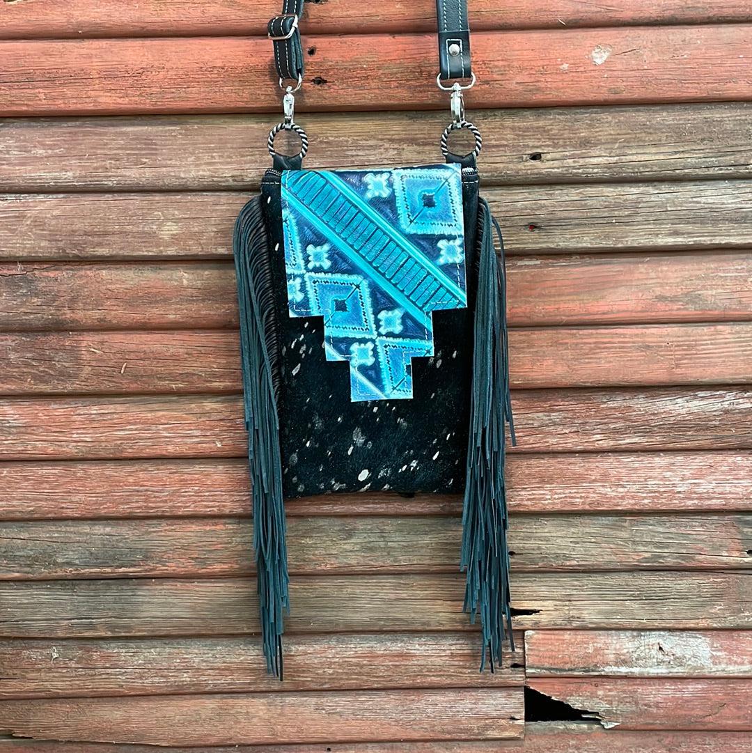 Tammy - Silver Acid w/ Glacier Park Navajo Flap-Tammy-Western-Cowhide-Bags-Handmade-Products-Gifts-Dancing Cactus Designs