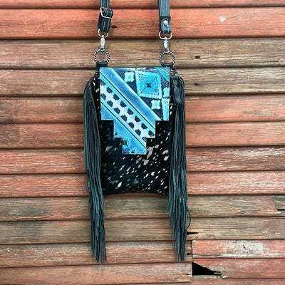Tammy - Silver Acid w/ Turquoise Matrix Navajo Flap-Tammy-Western-Cowhide-Bags-Handmade-Products-Gifts-Dancing Cactus Designs