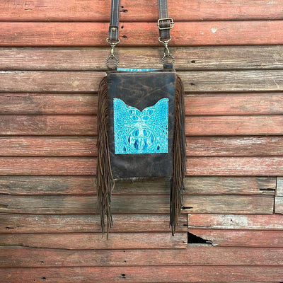 Tammy - Tricolor w/ Glacier Park Croc Flap-Tammy-Western-Cowhide-Bags-Handmade-Products-Gifts-Dancing Cactus Designs